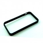 Wholesale iPhone 5 5S Bumper with Chrome Button (Black - Black)